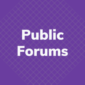 Group logo of Public Forums