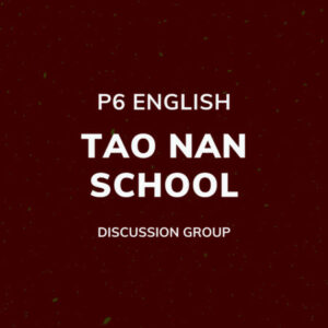 Group logo of P6 English – Tao Nan School Discussion Group