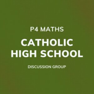 Group logo of P4 Maths – Catholic High School Discussion Group