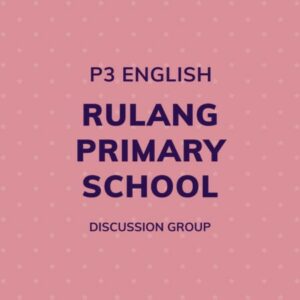 Group logo of P3 English – Rulang Primary School Discussion Group