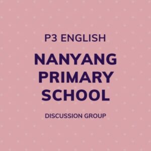 Group logo of P3 English – Nanyang Primary School Discussion Group