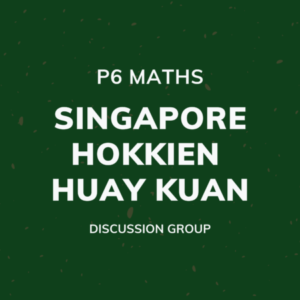 Group logo of P6 Maths – Singapore Hokkien Huay Kuan Discussion Group